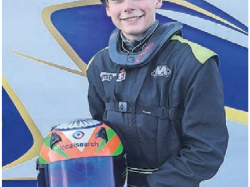 Freut sich über seinen ersten grossen Erfolg: Kartfahrer Lyon Mathur hat sich für den Weltfinal in Le Mans qualifiziert. Bild: zg
