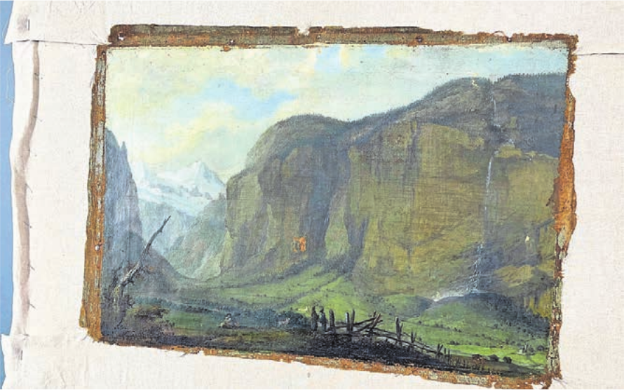 «Das Lauterbrunnental.» Das Gemälde Caspar Wolfs wurde umfassend restauriert. Bild: zg