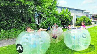 Auch relaxen konnte man in den Bubble Balls bestens.